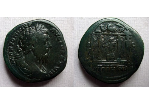 Marcus Aurelius - Sestertius rain miracle! (O2286)