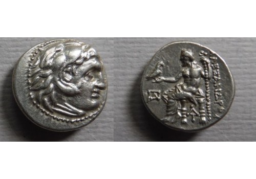 Alexander de Grote - zilveren drachme van Alexander de Grote, mooi! (S2248) Alexander de Grote - zilveren drachme van Alexander de Grote, mooi! (S2248)