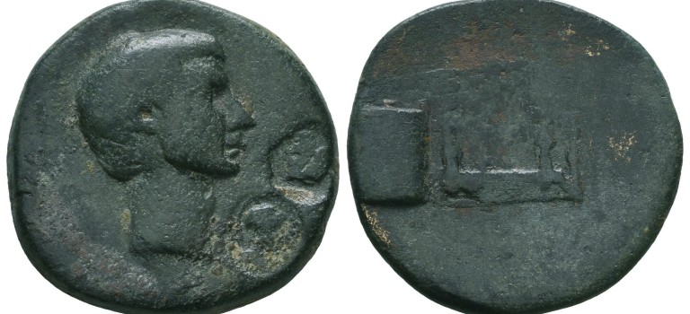 Gaius Sosius -  zeldzame munt van de generaal van Marcus Antonius! (S2258)