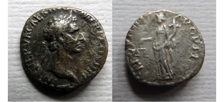 Nerva - denarius AEQVITAS, zijn eerste munt!  (S2272)