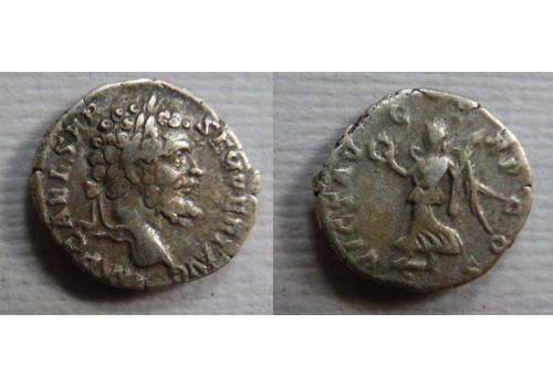 Septimius Severus - Victoria denarius, eerste regeringsjaar (S2286)