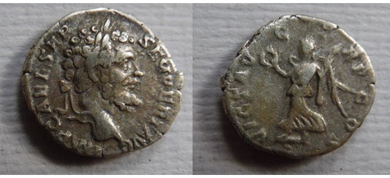 Septimius Severus - Victoria denarius, eerste regeringsjaar (S2286)