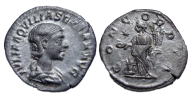 Aquilia Severa - denarius Concordia zeldzaam! (D22141)