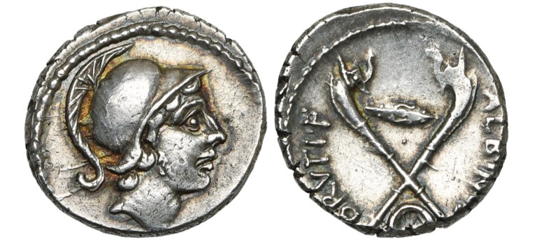 DECIMUS BRUTUS - Denarius assassin of Julius Caesar! RARE (O2206)