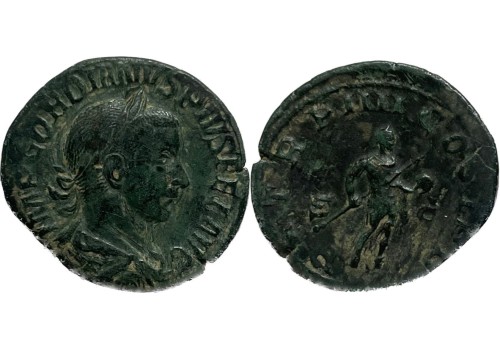 Gordianus III- SESTERTIUS Keizer met Globus (O2215) Gordianus III- SESTERTIUS Keizer met Globus (O2215)