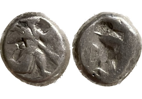 ACHAIMENIDISCHE rijk, zilveren siglos 5e-4e eeuw boogschutter! (O2238)