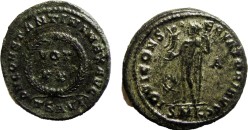 2  romeinse munten Constantijn de Grote en zijn vijand Licinius I (N2262)
