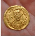 Theodosius II - SOLIDUS GOUD! samen met  Valentinianus III
