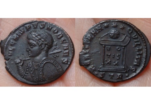 CRISPUS - BEATA TRANQVILLITAS! spear and shield (N1556)