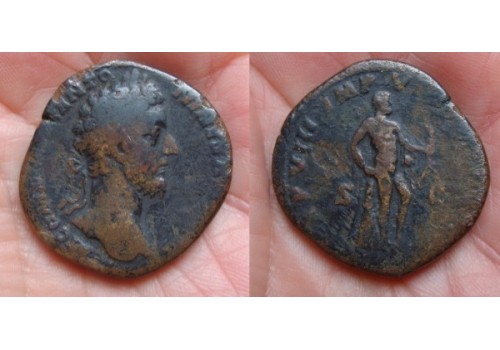 Commodus - Sestertius Hercules zeldzaam!!! (N1530)