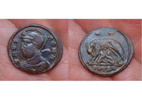 Constantinopolis - Remus en Romulus en Wolvin thessalonica zeldzaam! (1130)