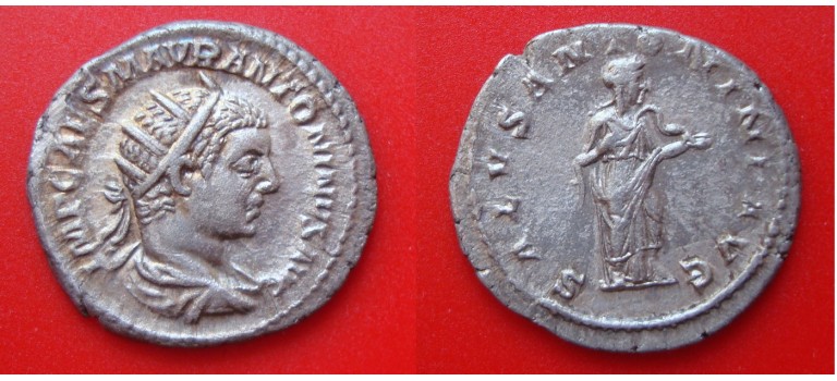 Elagabalus -  Antoninianus SALUS! (980)