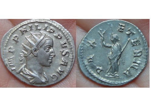 Philippus II - PAX AETERNA, Philppus als keizer (892)