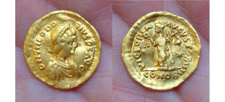 Theodosius II - Tremissis GOUD! (929)