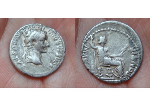 Tiberius - denarius Tribute Penny Bijbelse munt (A02)