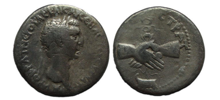 Nerva - clasped hands with aquila RARE (JA2339)