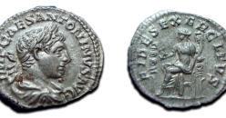Elagabalus - FIDES EXERCITVS, prachtig (AP1928)