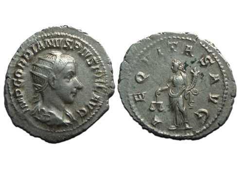 Gordianus III - AEQUITAS antoninianus! (AP23112) Gordianus III - AEQUITAS antoninianus! (AP23112)