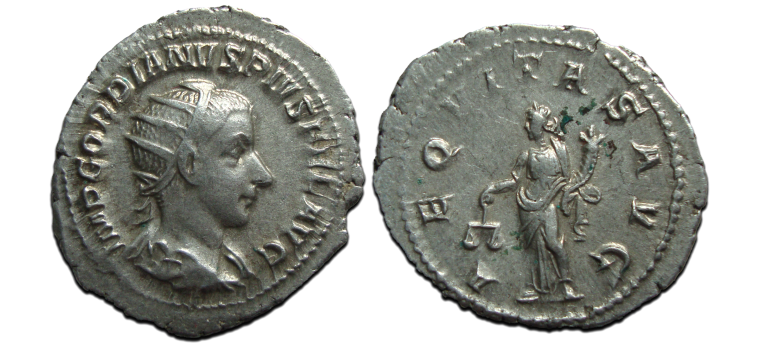 Gordianus III - AEQUITAS antoninianus!  (AP23112)