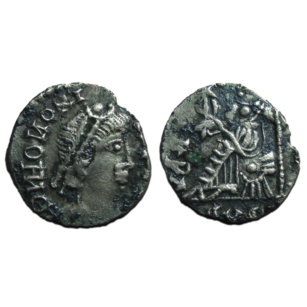 Gaiserac Honorius - Siliqua Vandals struck under Gaiseric INTERESTING! (AP23123 ...