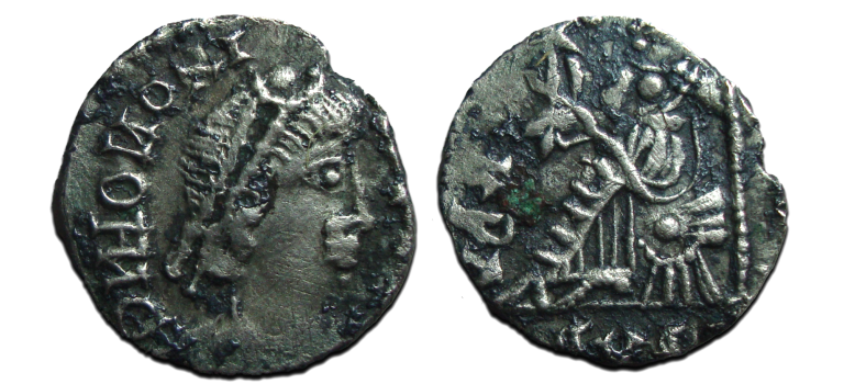 Honorius - SILQUA Vandalen geslagen onder Gaiseric BIJZONDER (AP23123)
