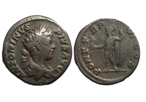 Caracalla-  Denarius ROMA scarce (AP2323)