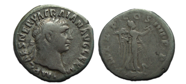 Trajanus- denarius Victoria  (AP2329)