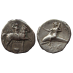 Griekse munten - Nomos Phalantos op dolfijn Tarentum 280 v. Chr (AP2367)