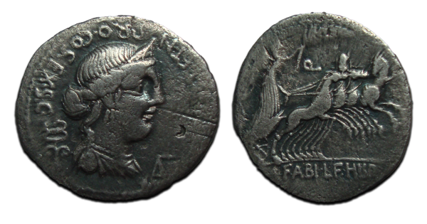 Roman Republic - Caius Annius with the godess Anna Perenna (AP2377) - C ...