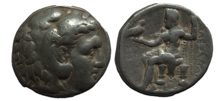 Alexander de Grote - zilveren Tetradrachme van Alexander de Grote (AP2393)