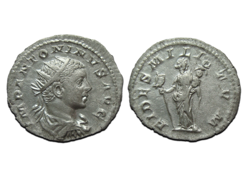 Elagabalus - FIDES MILTVM Antoninianus schaars (AP24102)