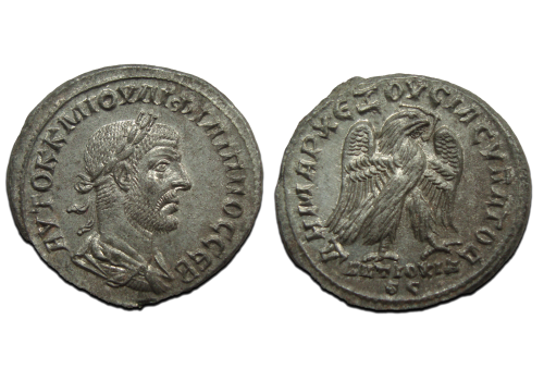Philip I - Tetradrachm Eagle as Minted!  (AP2413)