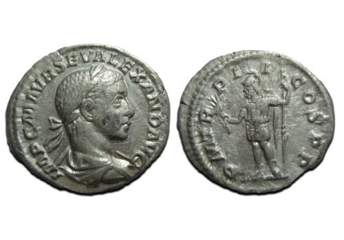 Severus Alexander MARS denarius (AP2425)