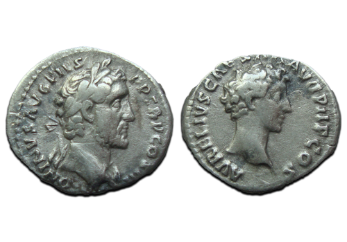 Antoninus Pius - denrius met MARCUS AURELIUS niet in RIC! (AP2432)