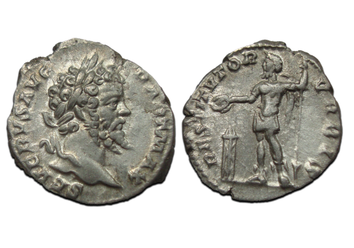 Septimius Severus - denarius RESTITVTOR VRBIS! (AU23102)