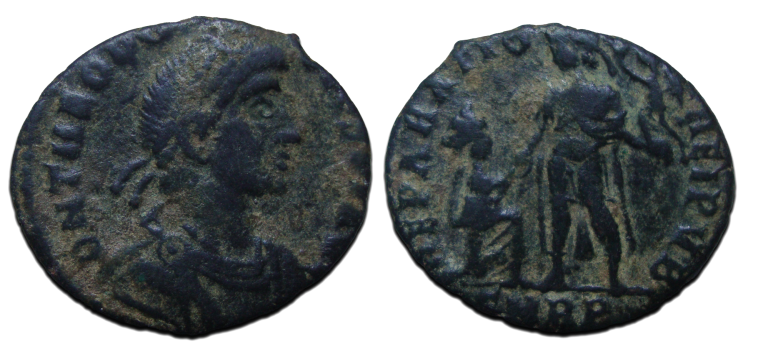 Theodosius I - Repartio kneeling woman ROME (AU23110)