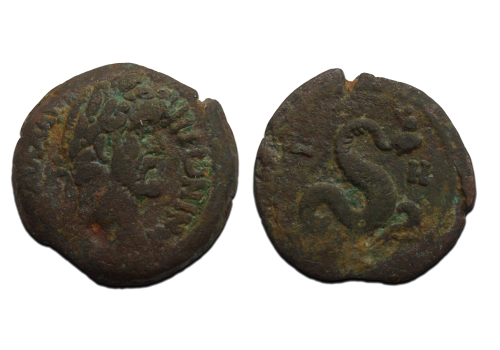 Antoninus Pius - Diobool met slang (AU23138) Antoninus Pius - Diobool met slang (AU23138)