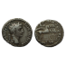 Tiberius - denarius vierspan ZELDZAAM (AU23141)