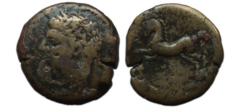 Griekse munten -  koningen van Numidia paard (AU2351)