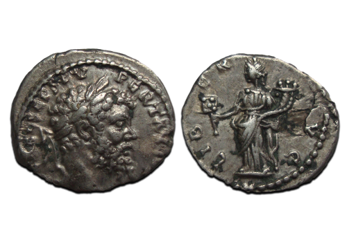 Septimius Severus - LIBERTAS emesa schaars! (AU2354)