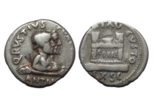 Augustus - Fortuna Victrix and Felix denarius, very rare R2  (O1716)