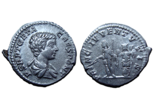 Geta - denarius de prins van de jeugd (D2302)