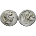 Romeinse republiek - denarius Cassius Longinus Jupiter 55 v. Chr. (D2311)