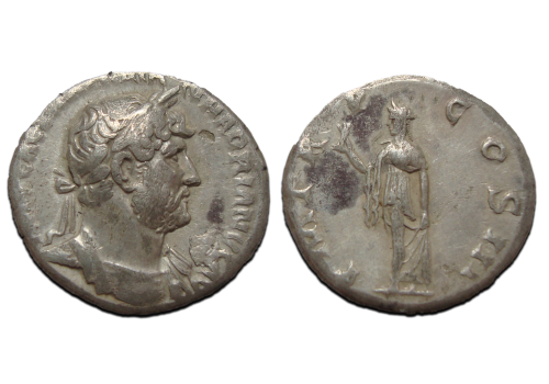 Hadrianus  - denarius SPES niet in RIC (D23110)