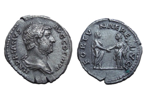 Hadrianus  -  FORTVNAE REDVCI denarius (D23114)