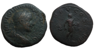 Gordianus III- SESTERTIUS Keizer met Globus (D23120)
