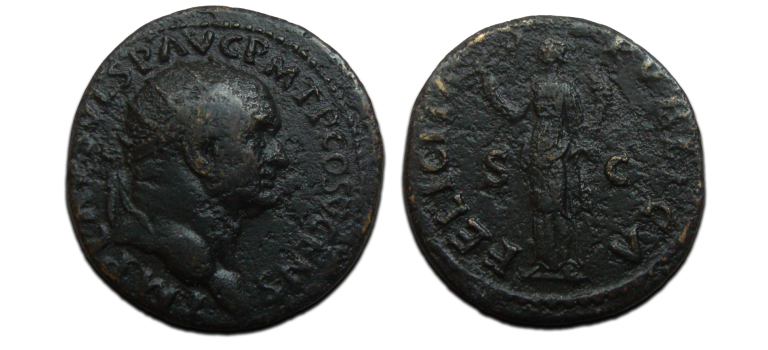 Vespasian - Felicitas dupondius (JUN1932)