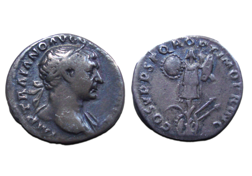 Trajanus - denarius overwinning op de Daciers (D2315)