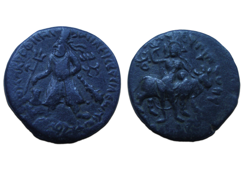Kushan empire - Vima Kadphises Tetradrachm with Siva beauty! (D2323)