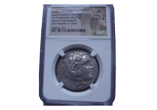 Alexander the Great - Tetrarachm in NGC holder (D2324)